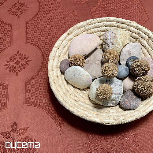 Tovaglia DAMASCO terracotta 120x140