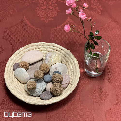 Tovaglia DAMASCO terracotta 120x140