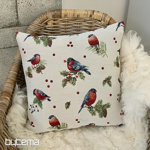 Fodera per cuscino arazzo WINTER BIRD