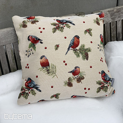 Fodera per cuscino arazzo WINTER BIRD