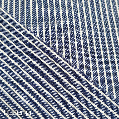 Arredamento. tessuto STRISCIA BLU MARINO