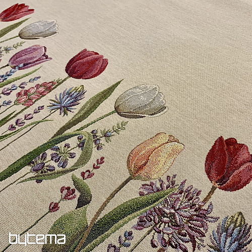Tovaglia e sciarpa arazzo TULIP BORDURA