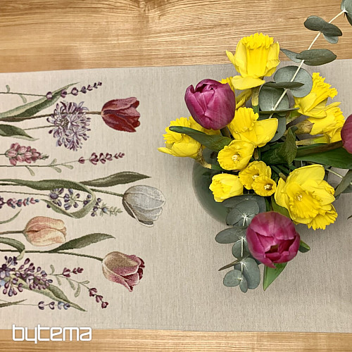 Tovaglia e sciarpa arazzo TULIP BORDURA