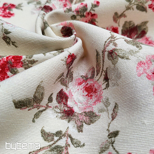 Tessuto decorativo ROSA ROSSA ALISA