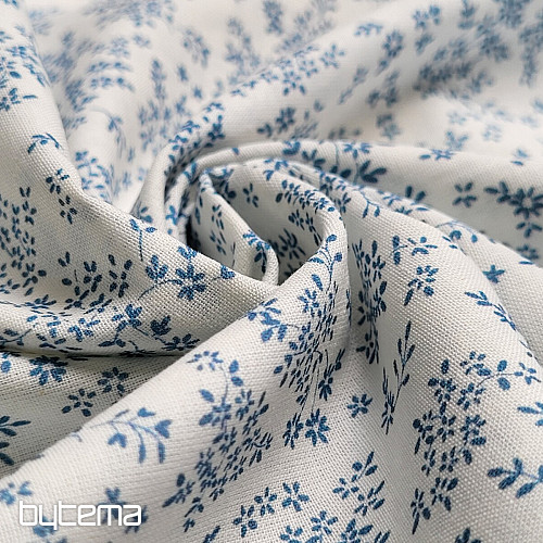 Tessuto in cotone PANICULATA BLU PICCOLO