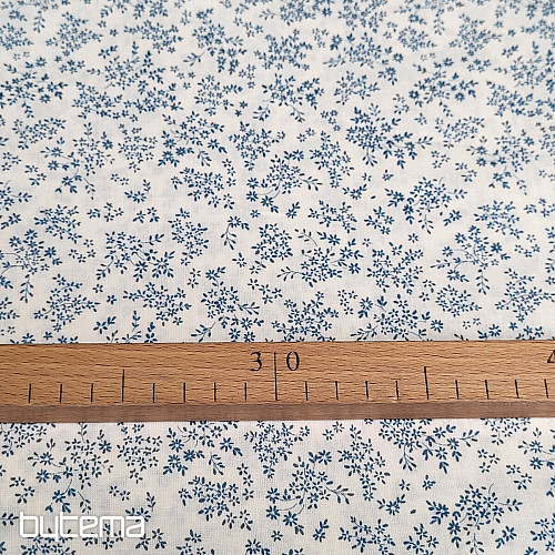 Tessuto in cotone PANICULATA BLU PICCOLO
