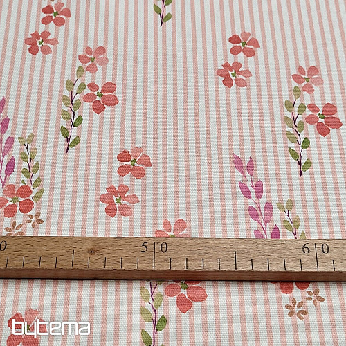 Tessuto decorativo AVIGNON PINK STRIPE
