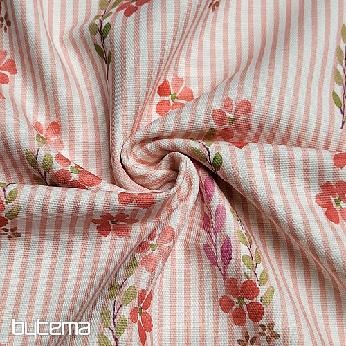 Tessuto decorativo AVIGNON PINK STRIPE