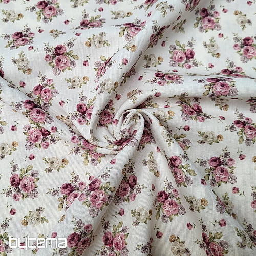 Tessuto in cotone WARWICK ROSA PICCOLA