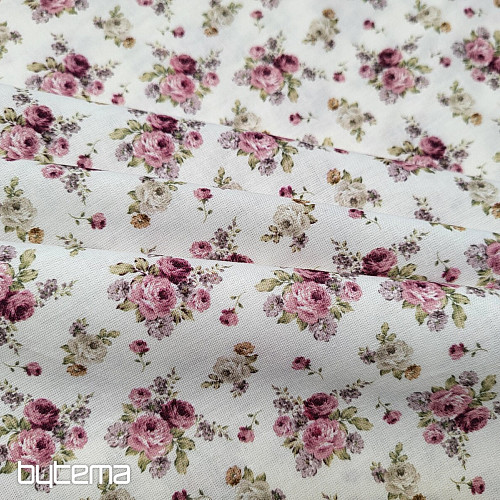 Tessuto in cotone WARWICK ROSA PICCOLA