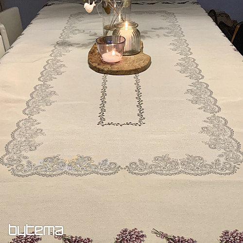 Tovaglia e scialle arazzo PIZZO LAVANDA