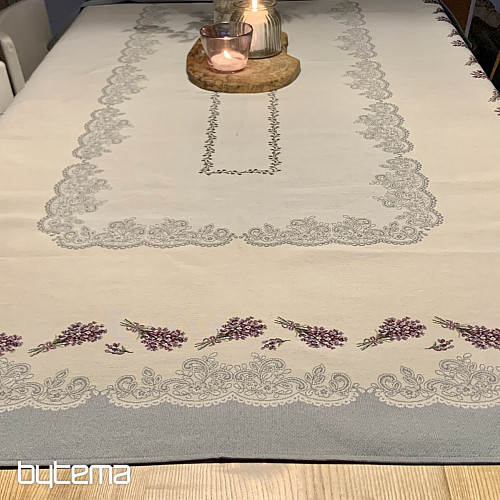 Tovaglia e scialle arazzo PIZZO LAVANDA