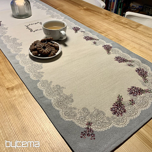 Tovaglia e scialle arazzo PIZZO LAVANDA