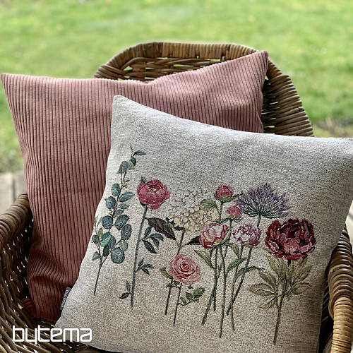 Fodera per cuscino con arazzo FLORES TIME