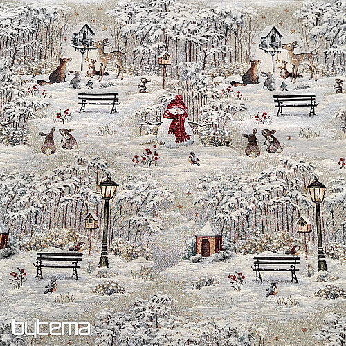 Tovaglia e sciarpa arazzo NOTTE INVERNO