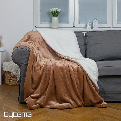 Coperta Ovečka liscia CIOCCOLATO