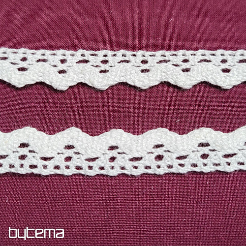 Laccio in cotone 5420 16mm BIANCO
