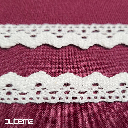 Laccio in cotone 5420 16mm BIANCO