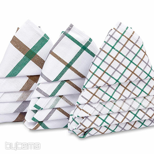 Strofinacci jacquard MIX CHECK VERDE
