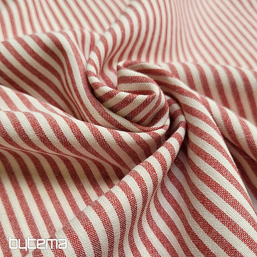 Tessuto decorativo RAYTIS ROUGE ROSSO