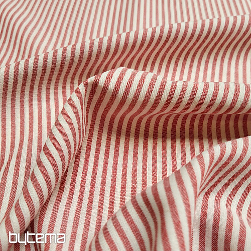Tessuto decorativo RAYTIS ROUGE ROSSO