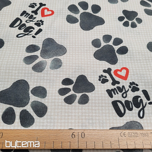 Tessuto decorativo IMPRONTA CANE