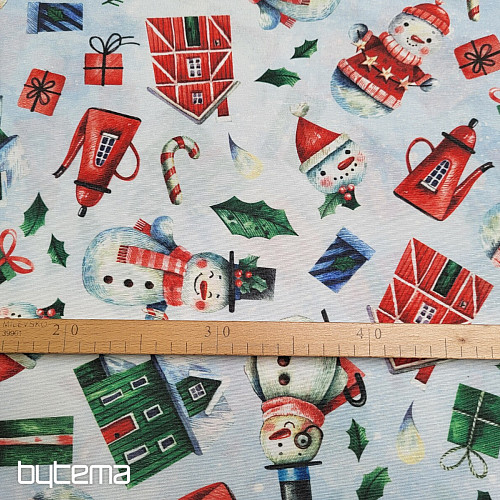 Tessuto decorativo MR PUPAZZO DI NEVE