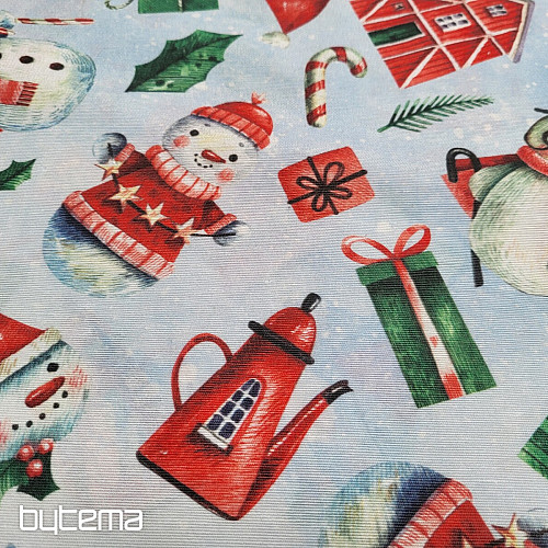 Tessuto decorativo MR PUPAZZO DI NEVE