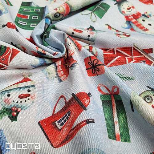 Tessuto decorativo MR PUPAZZO DI NEVE