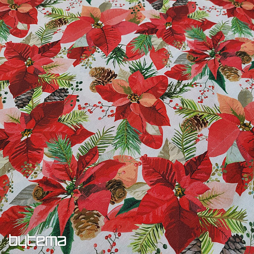Tessuto decorativo STELLA DI NATALE MIX