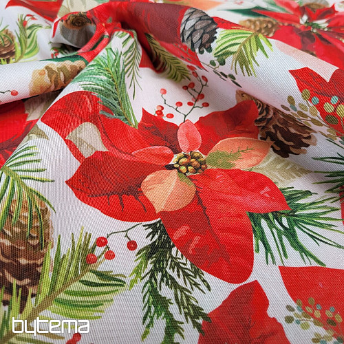 Tessuto decorativo STELLA DI NATALE MIX