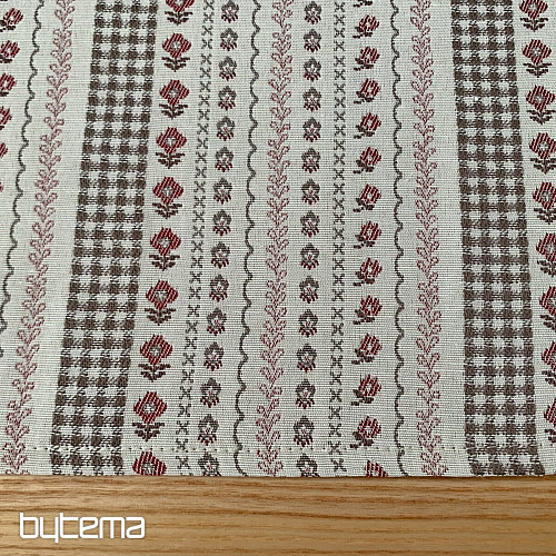 Tovaglia e scialle TOSCANA VALERY RIGA BORDON STRIPE