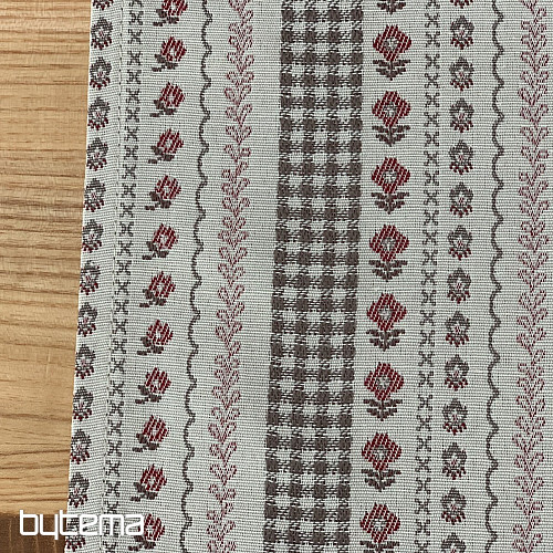 Tovaglia e scialle TOSCANA VALERY RIGA BORDON STRIPE