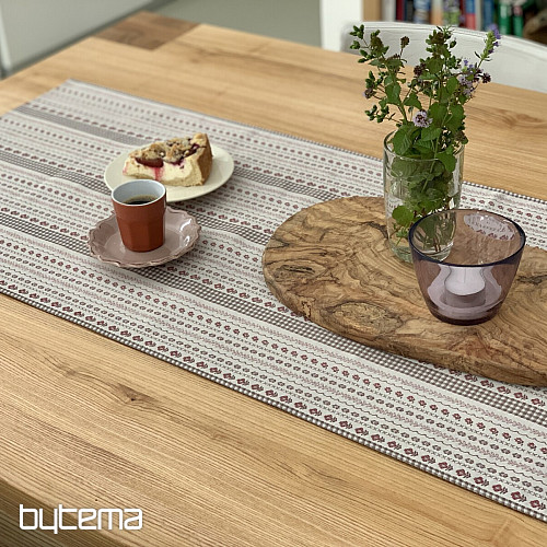 Tovaglia e scialle TOSCANA VALERY RIGA BORDON STRIPE