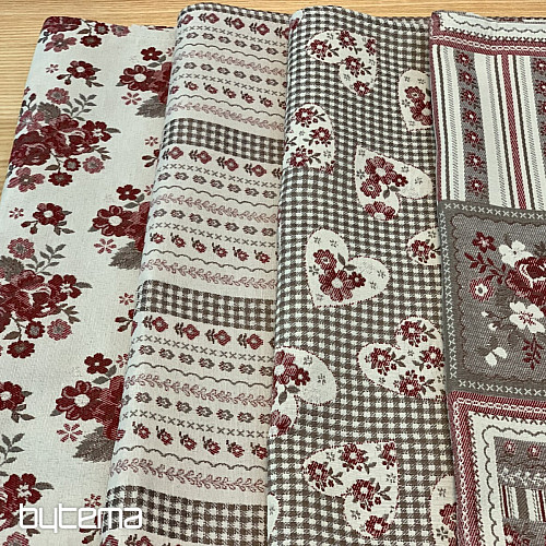 Tovaglia e scialle TOSCANA VALERY RIGA BORDON STRIPE