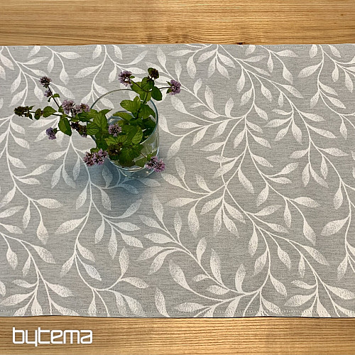Tovaglia e sciarpa NIGHT LEAFS grigia