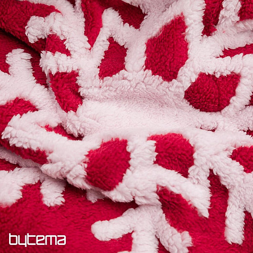 coperta Pecora NATALE ROSSO 150x200