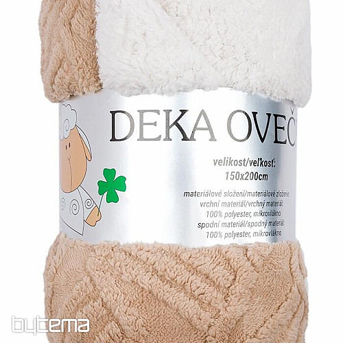 coperta Pecora LINKY CIOCCOLATO 150 x 200