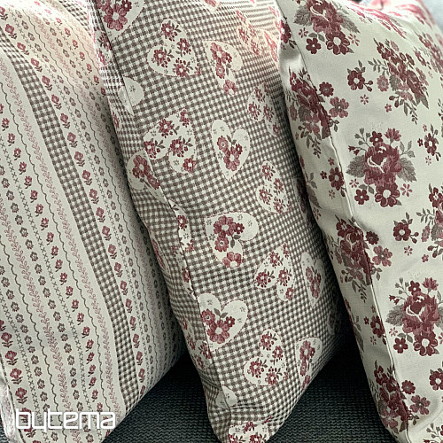 Fodera per cuscino TOSCANA RIGA STRIPE bordeaux