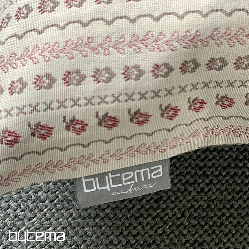 Fodera per cuscino TOSCANA RIGA STRIPE bordeaux