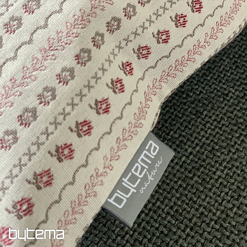 Fodera per cuscino TOSCANA RIGA STRIPE bordeaux