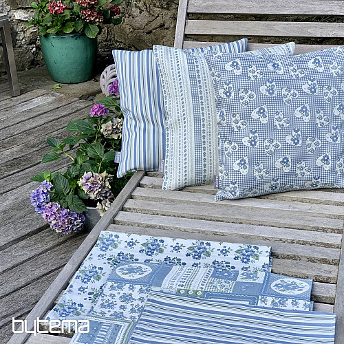 Fodera per cuscino TOSCANA RIGA STRIPE blu