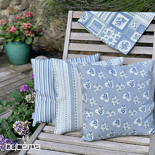 Fodera per cuscino TOSCANA RIGA STRIPE blu