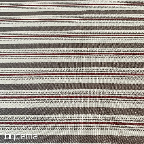 Tovaglia e sciarpa TOSCANA VALERY MULTI STRIPE bordeaux