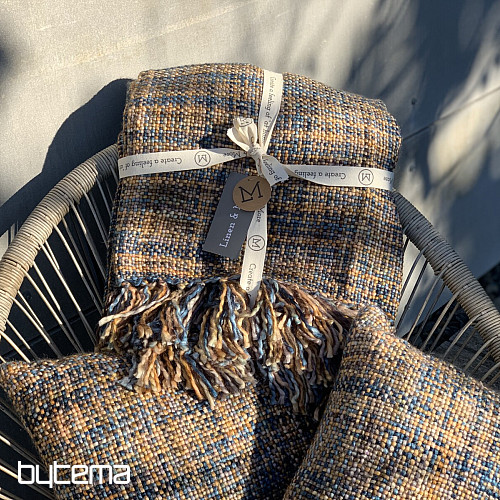 Plaid di lusso YARA WOLF BROWN blu