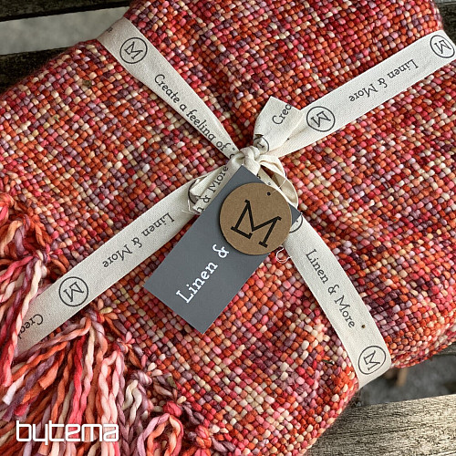 Plaid di lusso YARA RED rosso