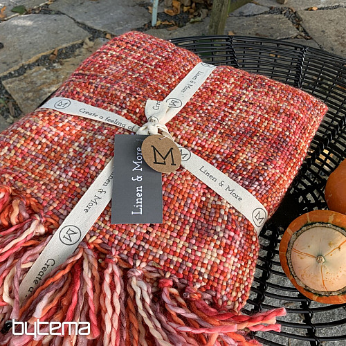 Plaid di lusso YARA RED rosso