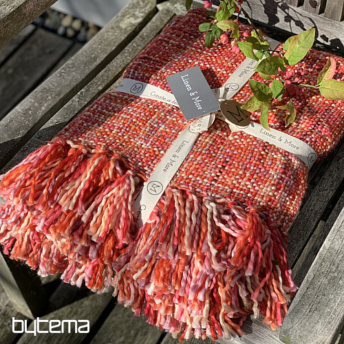 Plaid di lusso YARA RED rosso