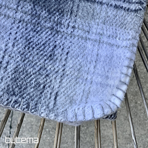 Coperta A QUADRETTI GRIGIO BIANCO
