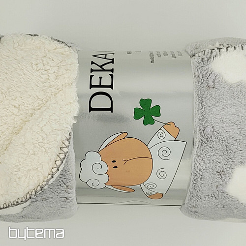 Coperta per bambini Ovečka grigio chiaro